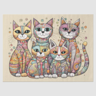 calming cats tissue paper