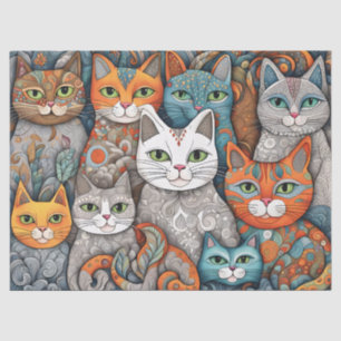 calming cats tissue paper