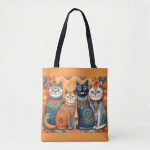 calming cats tote bag