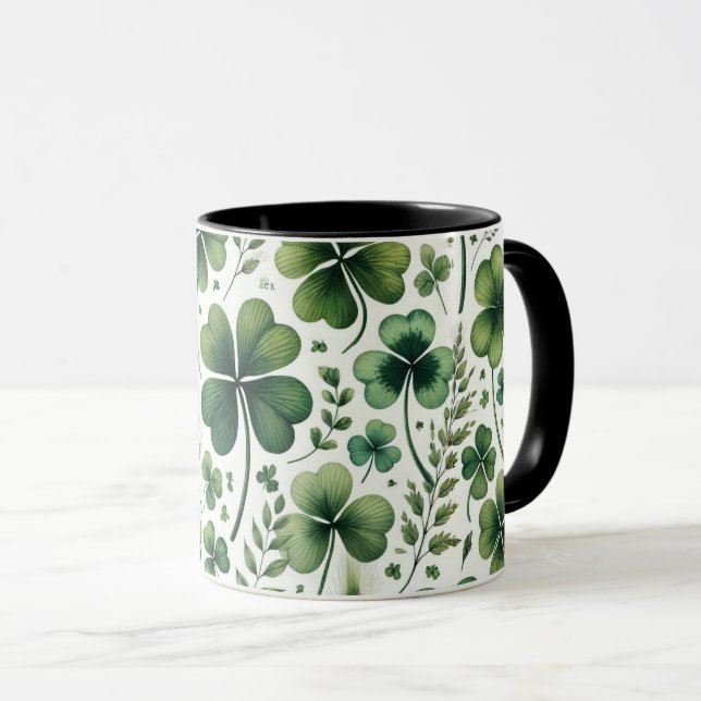 Calming Clovers Mug (Front Right)