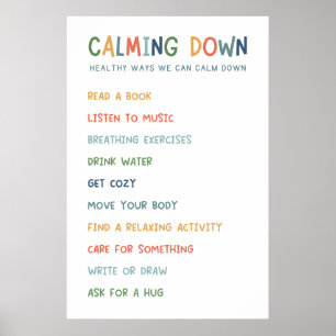 Calming Corner Classroom Poster