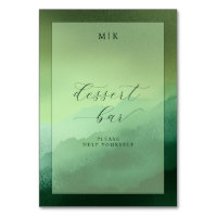 Calming Green Dessert Bar Sign