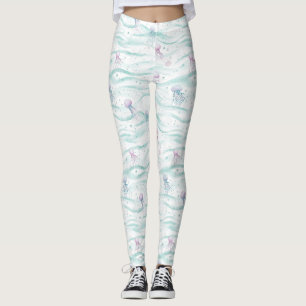 Calming Jellyfish Ocean Pattern Leggings
