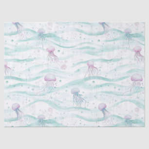 Calming Jellyfish Ocean Pattern Tissue Paper