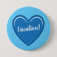 Calming Light Blue Heart Graphic on Vacation