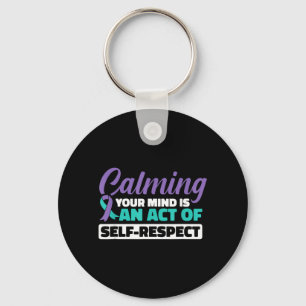 Calming Mind Mental Health Awareness Prevent Key Ring