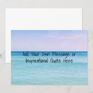 Calming Ocean Waves Retro Tropical Beach Invitation
