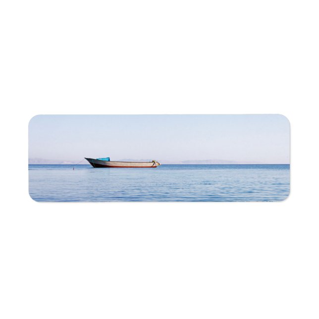 Calming sea return address label (Front)