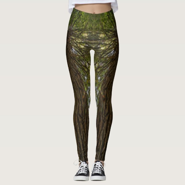 Calming Sequoia Nature Photo Legging (Front)