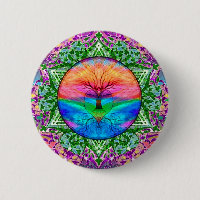Calming Tree of Life in Rainbow Colours