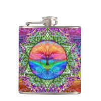 Calming Tree of Life in Rainbow Colours