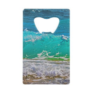 Calming Turquoise Beach Waves Art