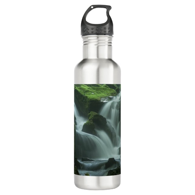 Calming Waterfall 710 Ml Water Bottle (Front)