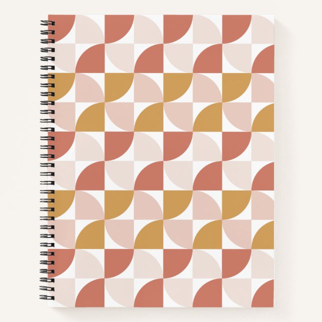 Calming wavy pattern notebook (Front)