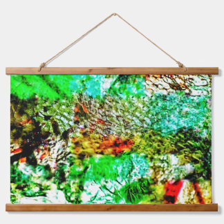 Calming yellow Wood Topped Wall Tapestry,Mild Hanging Tapestry