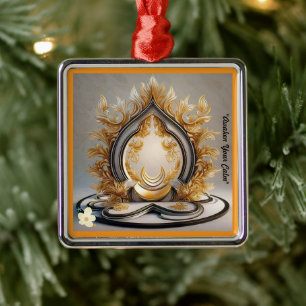 "Calmness of Being" Metal Ornament