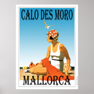 Calo des Moro Mallorca Beach Poster