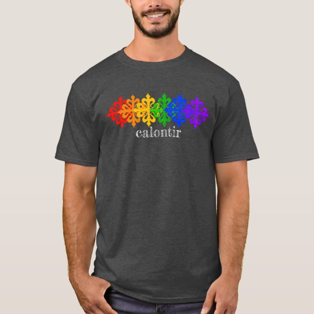 Calontir Rainbow Calatravas T-Shirt (Front)