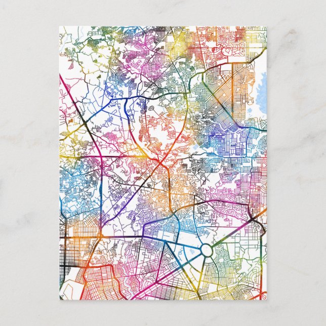 Caloocan Philippines City Map Postcard (Front)