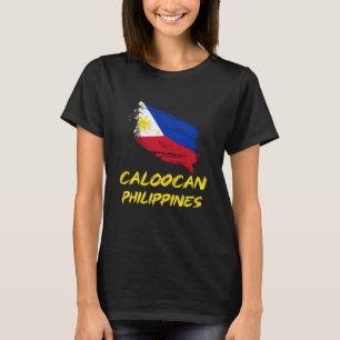 Caloocan Philippines PR Filipino Heritage Flag T-Shirt