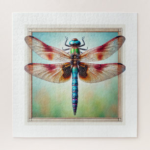Calophlebia Dragonfly 041124IREF228 - Watercolor Jigsaw Puzzle