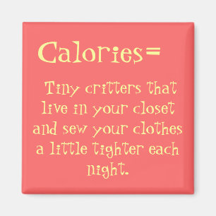 Calories Fridge Magnet