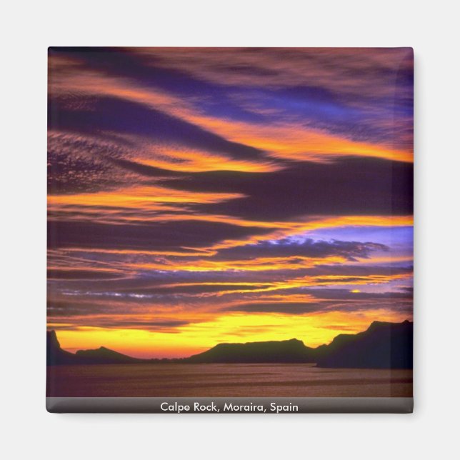 Calpe Rock, Moraira, Spain Magnet (Front)