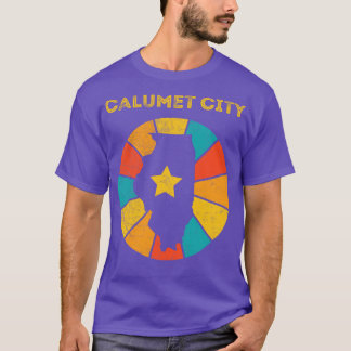 Calumet City Illinois Vintage Distressed Souvenir T-Shirt