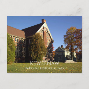 Calumet & Hecla Mining Co. Library, Keweenaw NHP Postcard