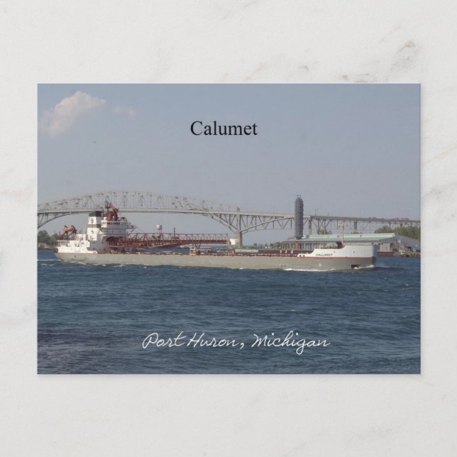Calumet Port Huron post card (Front)