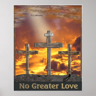 Calvary cross art poster