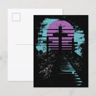 Calvary Golgotha it is finished Modern Christian Postcard