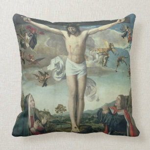 Calvary (oil on panel) 2 cushion