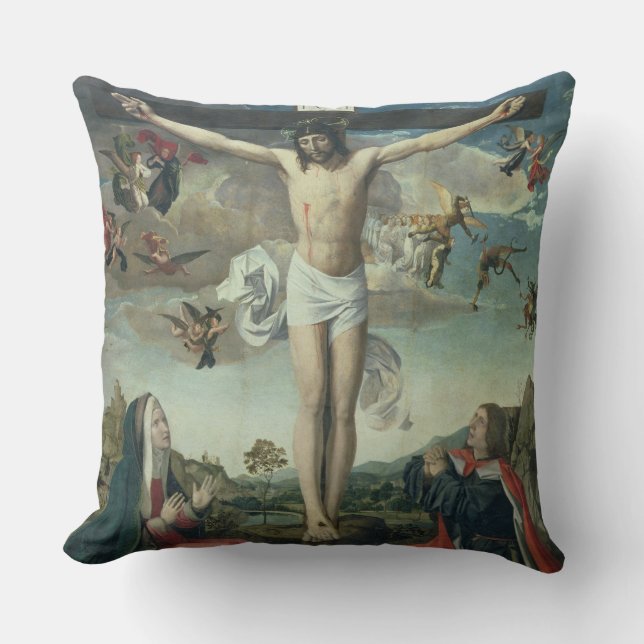 Calvary (oil on panel) 2 cushion (Front)