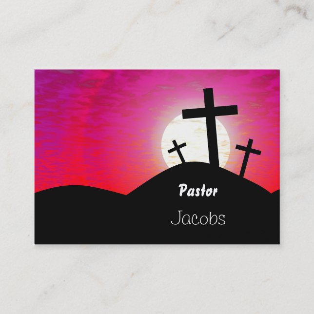 Calvary, Pastor, Jacobs Business Card (Front)