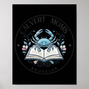 Calvert moms bookclub maryland mum book lover crab poster