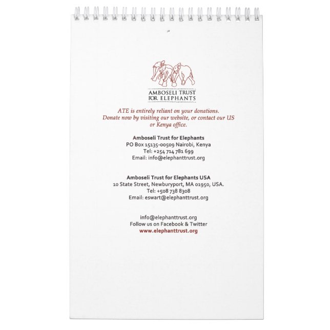 Calves Calendar (Back)