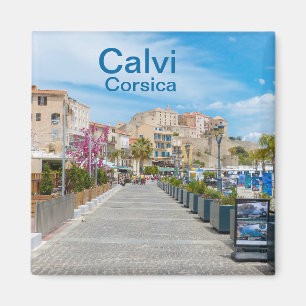 Calvi Promenade in Corsica France Souvenir Magnet