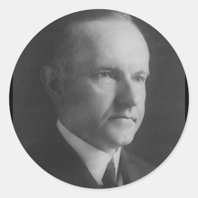 Calvin Coolidge 30 Classic Round Sticker (Front)