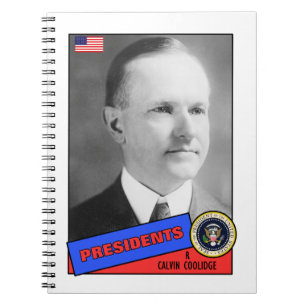 Calvin Coolidge Baseball Card Notebook
