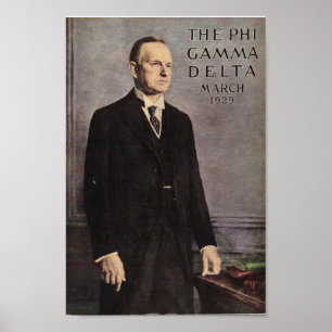 Calvin Coolidge Magazine Cover Poster