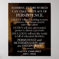 Calvin Coolidge 'Persistence' Quote 1