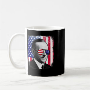 Calvin Coolidge Us Flag 4th Of July  Coffee Mug
