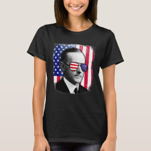 Calvin Coolidge Us Flag 4th Of July T-Shirt