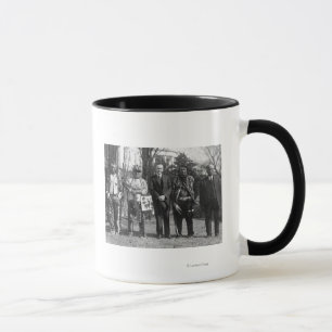 Calvin Coolidge with Osage Indians Photograph Mug