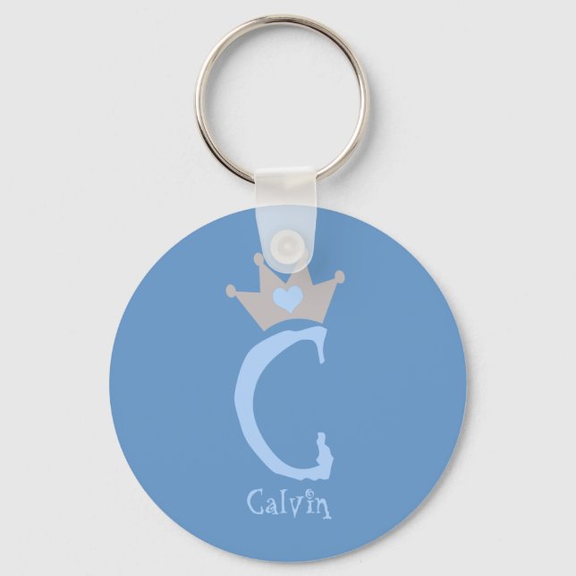Calvin Heart Crown Keychain (Front)