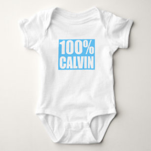 Calvin name baby bodysuit