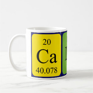 Calvin periodic table name mug