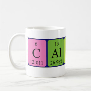 Calvin periodic table name mug