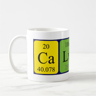 Calvin periodic table name mug